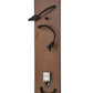 Meyda Lighting Tuscan Vineyard 5" Copper Vein Wall Sconce With Blue Sandblasted Wine Bottle Shade Glass