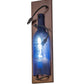 Meyda Lighting Tuscan Vineyard 5" Copper Vein Wall Sconce With Blue Sandblasted Wine Bottle Shade Glass