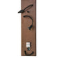 Meyda Lighting Tuscan Vineyard 5" Copper Vein Wine Bottle Wall Sconce With Amber Sandblasted Shade Glass