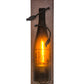 Meyda Lighting Tuscan Vineyard 5" Copper Vein Wine Bottle Wall Sconce With Amber Sandblasted Shade Glass