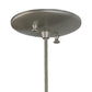 Meyda Lighting Tuscan Vineyard 5" Nickel Mini Pendant Light With Clear Frosted Wine Bottle Shade Glass