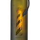 Meyda Lighting Tuscan Vineyard 5" Textured Black Lighthouse Mini Pendant Light With Green Wine Bottle Shade Glass