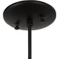 Meyda Lighting Tuscan Vineyard 5" Textured Black Mini Pendant Light With Frosted Amber Wine Bottle Shade Glass
