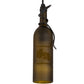 Meyda Lighting Tuscan Vineyard 5" Textured Black Mini Pendant Light With Green Wine Bottle Shade Glass