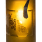 Meyda Lighting Tuscan Vineyard 5" Textured Black Mini Pendant Light With Green Wine Bottle Shade Glass