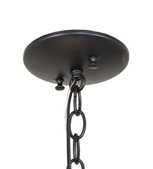 Meyda Lighting Tuscan Vineyard 65616 18" 6-Light Textured Black Chandelier