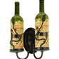 Meyda Lighting Tuscan Vineyard 9" 2-Light Textured Black Personalized Wall Sconce With Customer Supplied Bottles Shade