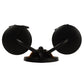 Meyda Lighting Tuscan Vineyard 9" 2-Light Textured Black Personalized Wall Sconce With Customer Supplied Bottles Shade