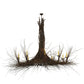 Meyda Lighting Twigs 100" 10-Light Terra Brown Chandelier With Ivory Faux Candlelight
