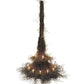 Meyda Lighting Twigs 120" 18-Light 2-Tier Timeless Bronze Chandelier With Faux Candlelight