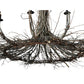 Meyda Lighting Twigs 132" 12-Light Mahogany Bronze Chandelier With Faux Candlelight
