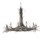 Meyda Lighting Twigs 132" 12-Light Mahogany Bronze Chandelier With Faux Candlelight