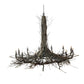 Meyda Lighting Twigs 132" 12-Light Mahogany Bronze Chandelier With Faux Candlelight