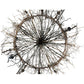 Meyda Lighting Twigs 132" 12-Light Mahogany Bronze Chandelier With Faux Candlelight