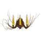 Meyda Lighting Twigs 16" Mahogany Bronze Wall Sconce With Ivory Faux Candlelight