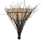 Meyda Lighting Twigs 20" Mahogany Bronze Wall Sconce With Fleshtone Idalight Shade