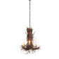 Meyda Lighting Twigs 25" 3-Light Mahogany Bronze Chandelier
