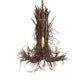 Meyda Lighting Twigs 25" 3-Light Mahogany Bronze Chandelier