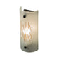 Meyda Lighting Twigs 250622 5" Nickel Wall Sconce With Clear Frosted Shade Glass