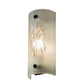 Meyda Lighting Twigs 250622 5" Nickel Wall Sconce With Clear Frosted Shade Glass