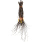 Meyda Lighting Twigs 35" 4-Light Timeless Bronze Pendant Light With Ivory Faux Candlelight