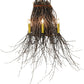 Meyda Lighting Twigs 36" 3-Light Timeless Bronze Wall Sconce With Ivory Faux Candlelight