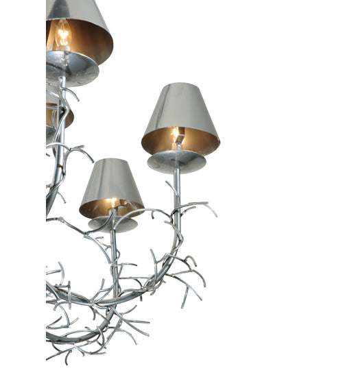 Meyda Lighting Twigs 48" 12-Light Extreme Chrome Chandelier