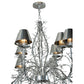 Meyda Lighting Twigs 48" 12-Light Extreme Chrome Chandelier