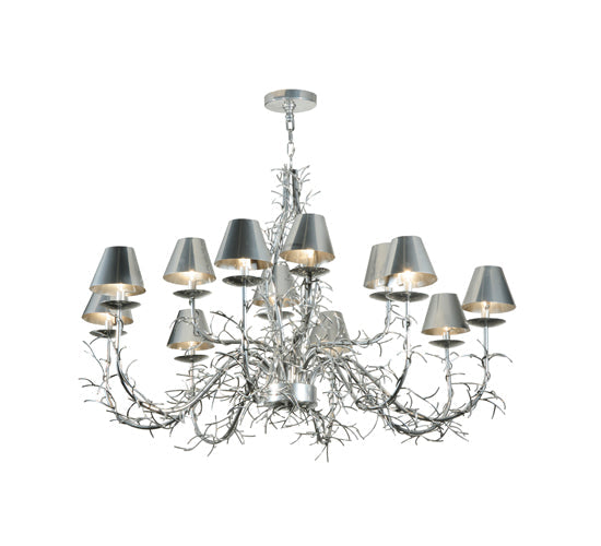 Meyda Lighting Twigs 48" 12-Light Extreme Chrome Chandelier