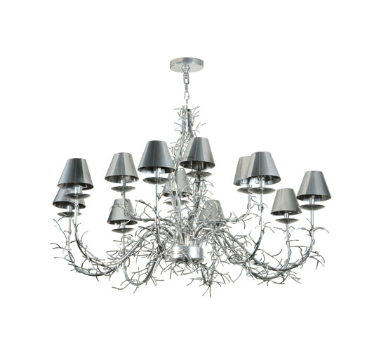 Meyda Lighting Twigs 48" 12-Light Extreme Chrome Chandelier