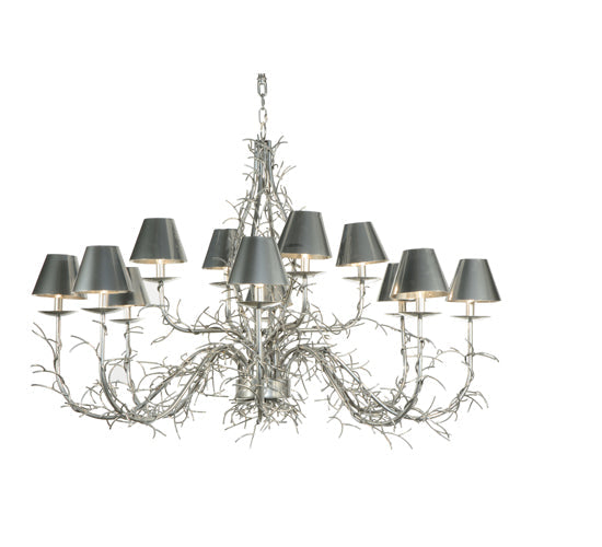 Meyda Lighting Twigs 48" 12-Light Extreme Chrome Chandelier