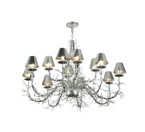 Meyda Lighting Twigs 48" 12-Light Extreme Chrome Chandelier