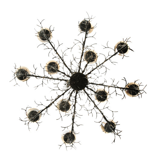 Meyda Lighting Twigs 48" 12-Light Extreme Chrome Chandelier