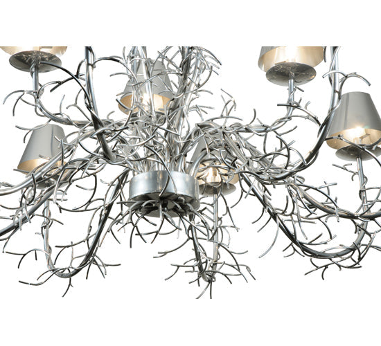 Meyda Lighting Twigs 48" 12-Light Extreme Chrome Chandelier