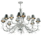 Meyda Lighting Twigs 48" 12-Light Extreme Chrome Chandelier