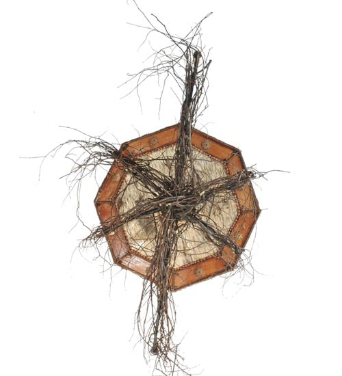 Meyda Lighting Twigs 48" 6-Light Mahogany Bronze Ceiling Medallion Chandelier