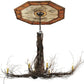Meyda Lighting Twigs 48" 6-Light Mahogany Bronze Ceiling Medallion Chandelier