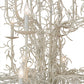 Meyda Lighting Twigs 54" 24-Light Almond Overcast Chandelier With White Faux Candlelight