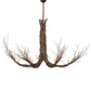 Meyda Lighting Twigs 56" 6-Light Mahogany Bronze Chandelier