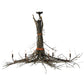 Meyda Lighting Twigs 58" 6-Light Mahogany Bronze Island Chandelier