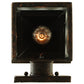 Meyda Lighting Twin Spruce Trees 6" Copper Rust Wall Sconce With Clear Frosted Shade Glass