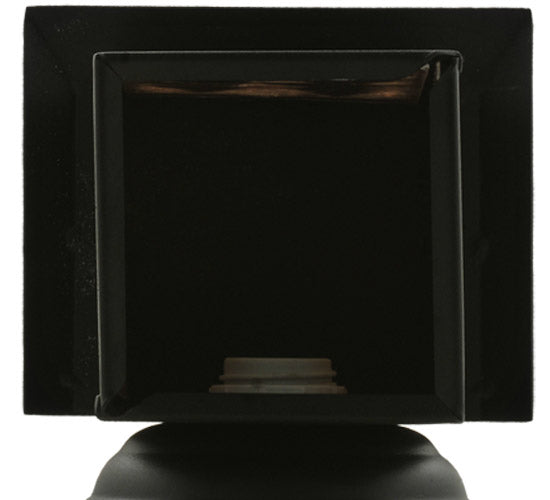 Meyda Lighting Twin Spruce Trees 7" Textured Black Wall Sconce With Silver Mica Shade Glass