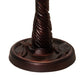 Meyda Lighting Twisted Fly 13" Mahogany Bronze Table Lamp Base