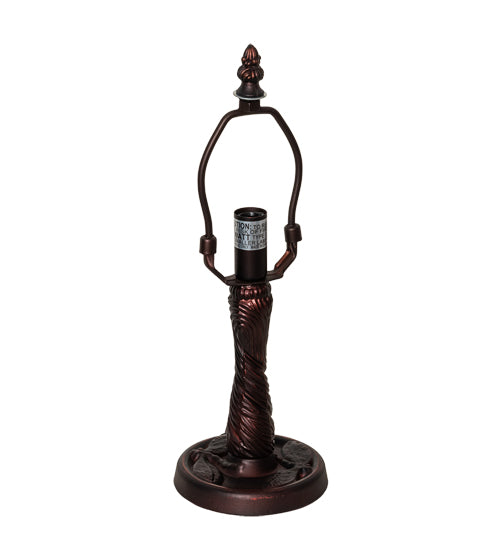 Meyda Lighting Twisted Fly 13" Mahogany Bronze Table Lamp Base