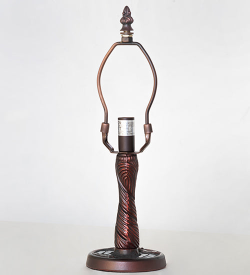 Meyda Lighting Twisted Fly 6" Mahogany Bronze Table Lamp Base