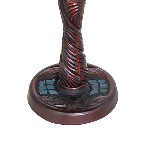 Meyda Lighting Twisted Fly 6" Mahogany Bronze Table Lamp Base