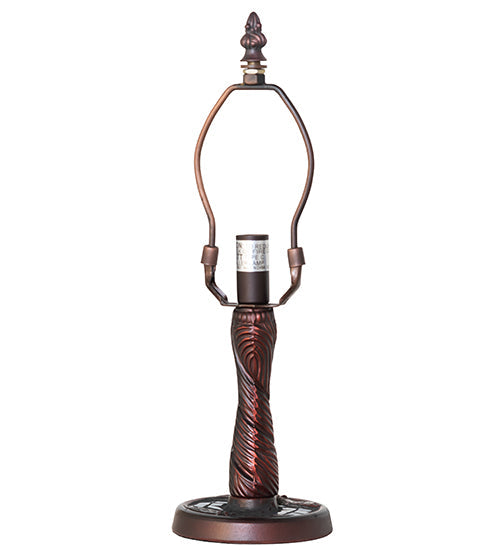 Meyda Lighting Twisted Fly 6" Mahogany Bronze Table Lamp Base