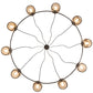 Meyda Lighting Tyngsboro 73" 10-Light Blackened Steel Pendant Light With Smoke Clear Shade Glass