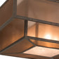 Meyda Lighting Umador 51" 4-Light Gilded Tobacco Semi-flush Mount Light With Bronze Organza & Silver Mica Shade Glass