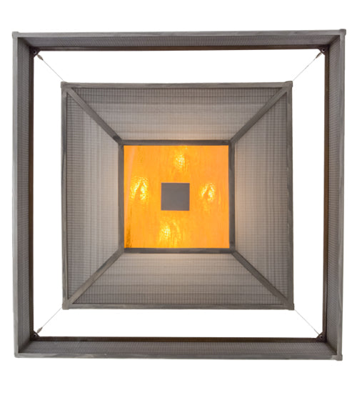 Meyda Lighting Umador 51" 4-Light Silver Steel Pendant Light With Silvery Black Textrene Shade